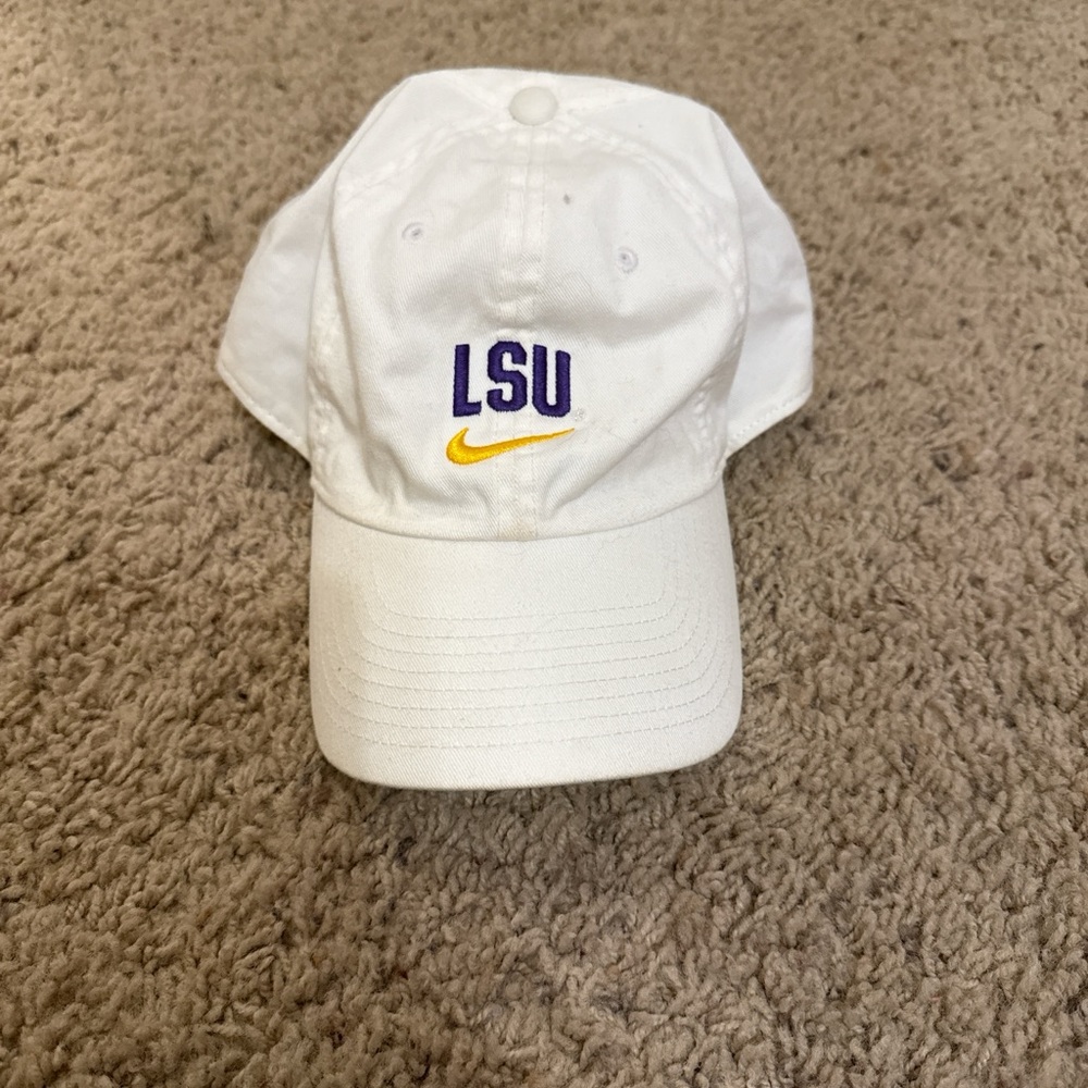 Nike White and Purple Women's Hat